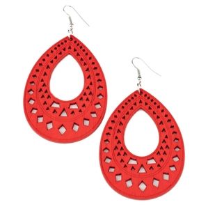 Belize Beauty Red Earing  (177)